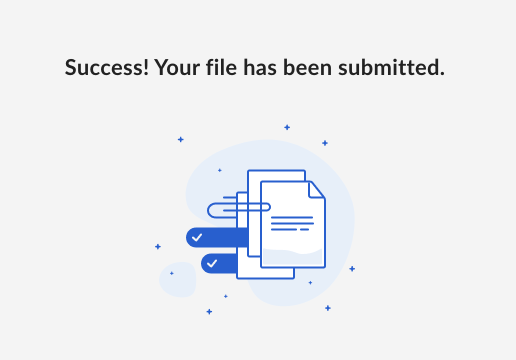  Success! Your file has been submitted.