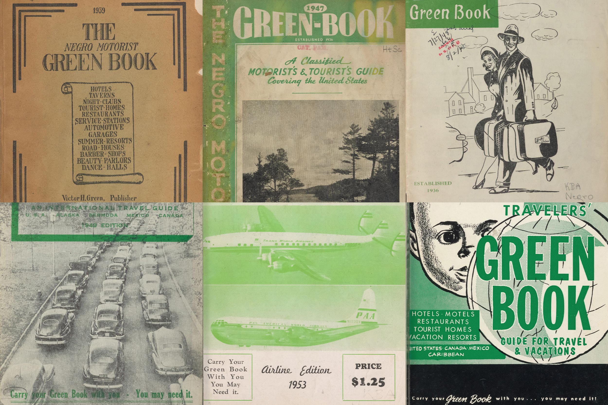 The architectural historians researching the sites listed in “The Negro Traveler’s Green Book” would like to raise awareness and therefore protect them. (Collage by Alex Angelich, University Communications)