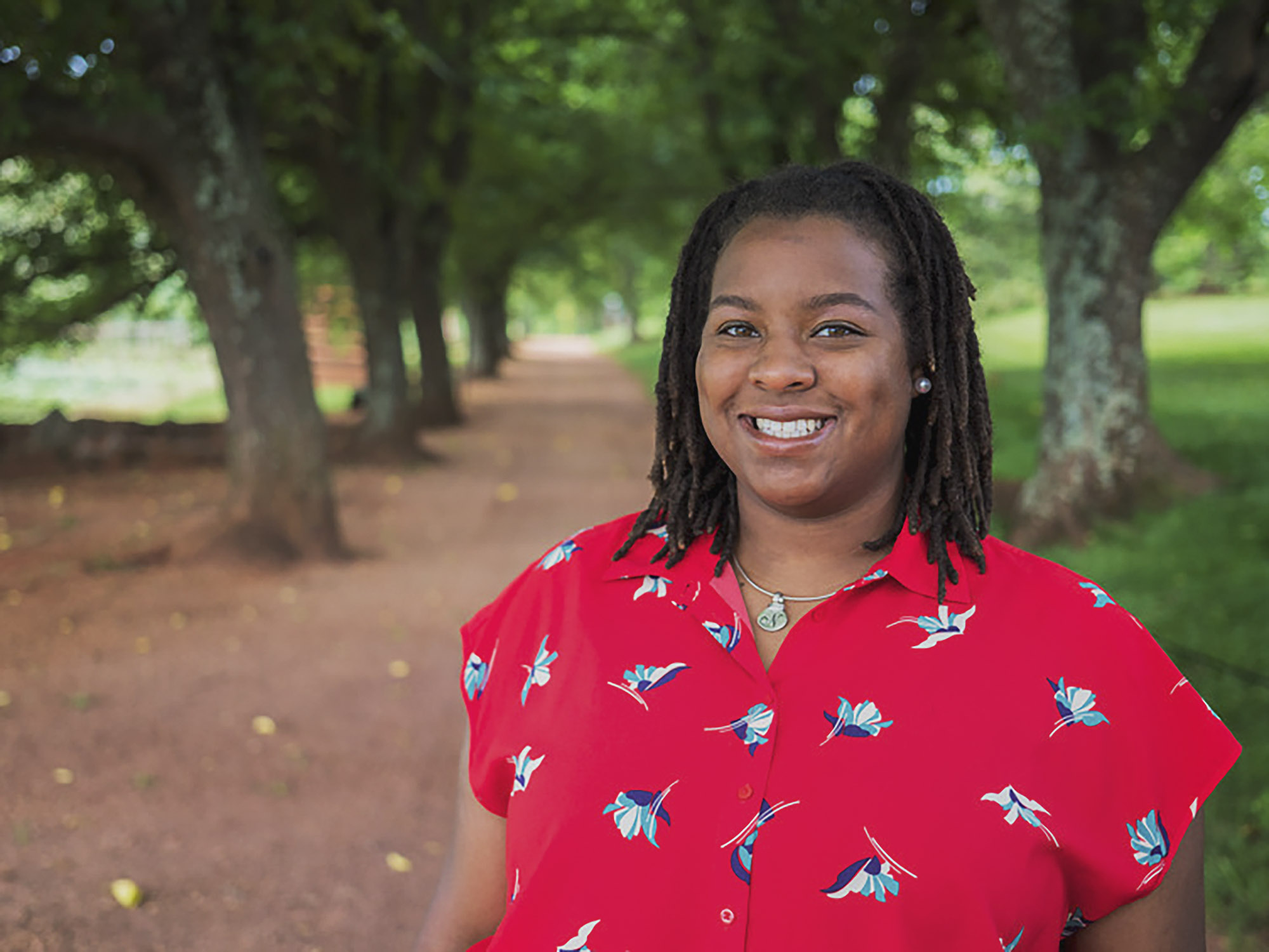 After getting her master’s in architectural history at UVA, Niya Bates worked at Monticello full-time until last year and is now pursuing a Ph.D. (Photo courtesy of Thomas Jefferson Foundation)