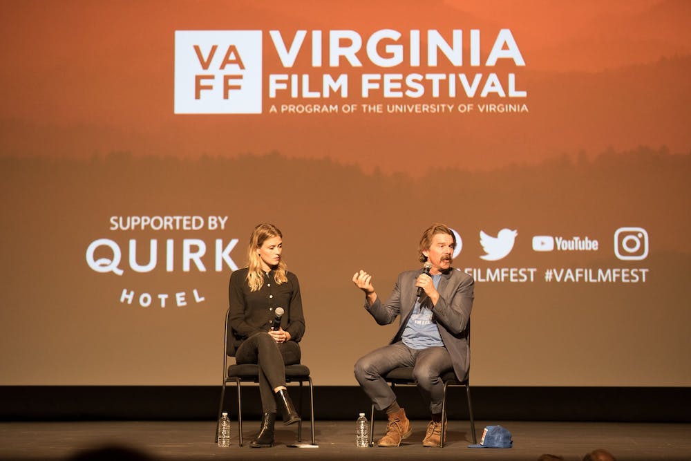 An image of people discussing at a VAFF panel.