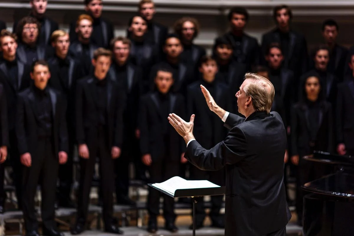The UVa University Singers and conductor Michael Slon will present “Considering Matthew Shepard,” a 2016 oratorio by Craig Hella Johnson that covers musical ground from country to Broadway to gospel to modern minimalism.  Karin Elsner