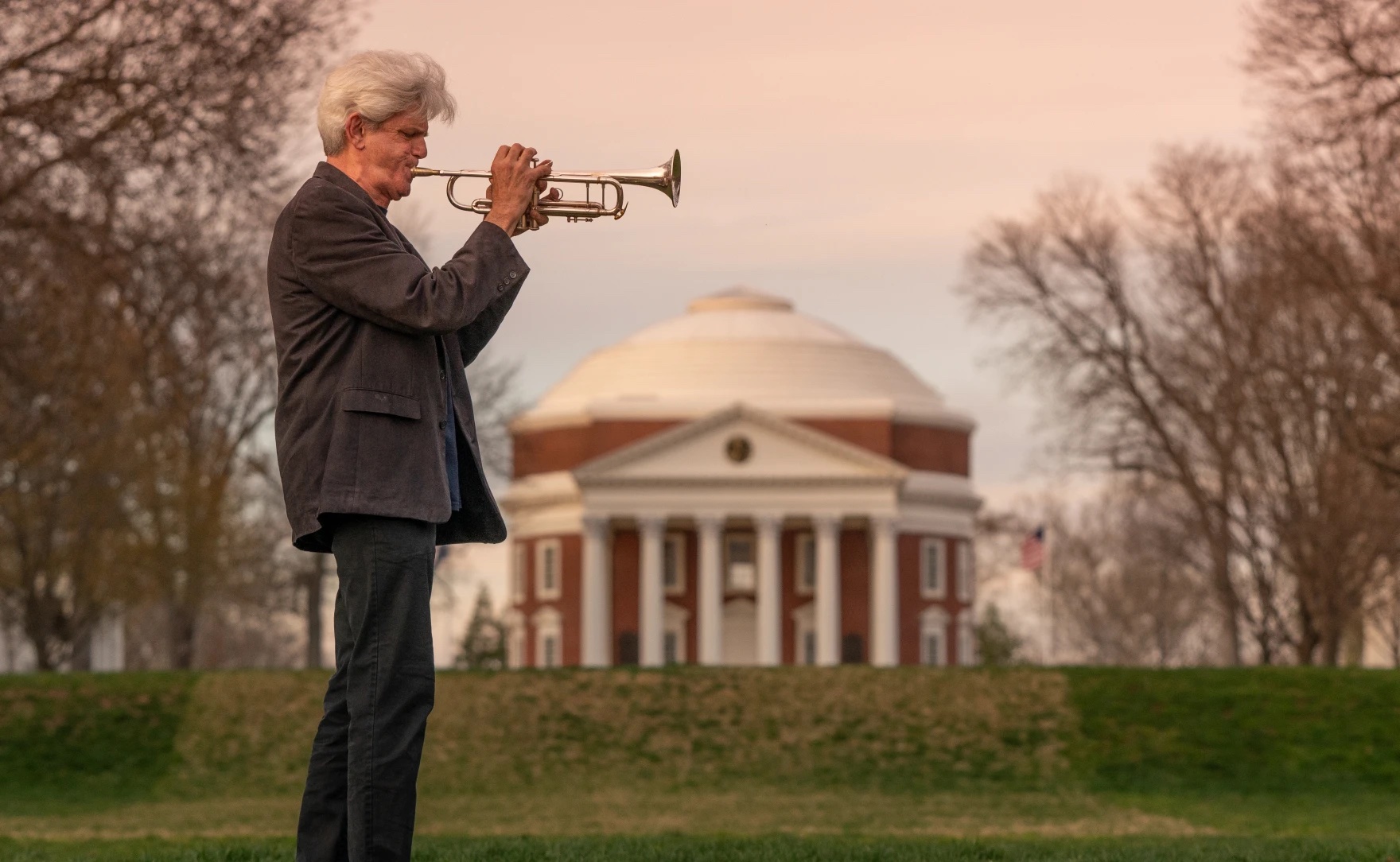 John D'Earth plays the trumpet 