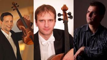 Máté Szücs, viola; Lászlo Pólus, cello; Zoltán Bánfalvi, violin 