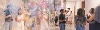 Gallery Image in Welcome Gallery with people walking around