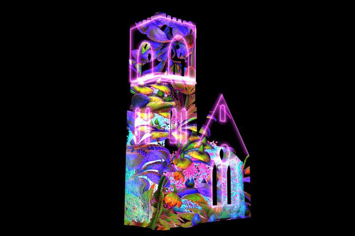 Artist Jeff Dobrow has designed a colorful, spring-like show for the University Chapel, beginning Friday. (Images courtesy Jeff Dobrow)