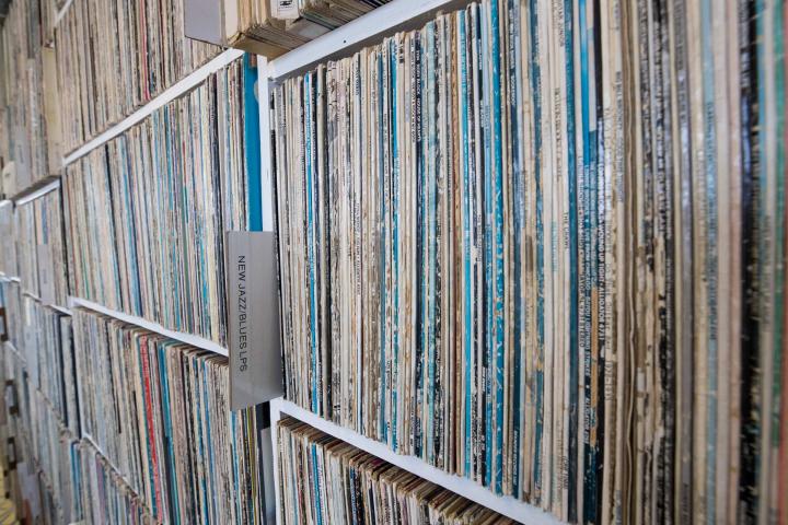 Long-serving show hosts at the University of Virginia’s radio station, WTJU, say their dedication reflects a passion for exploring and sharing music with others. (Photo by Dan Addison, University Communications.)